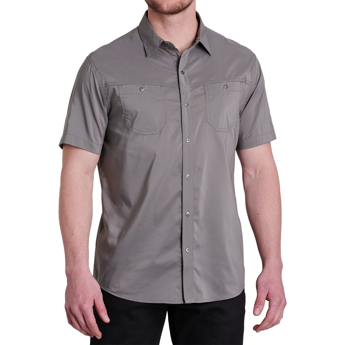 Рубашка-невидимка с короткими рукавами Kuhl, серый
