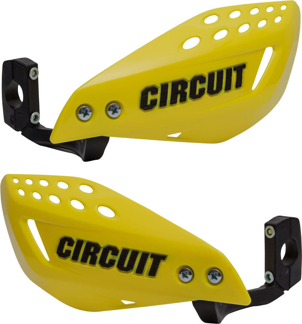 Защита на руль матоцикла Circuit Equipment VECTOR, желтый руль музык я водитель желтый