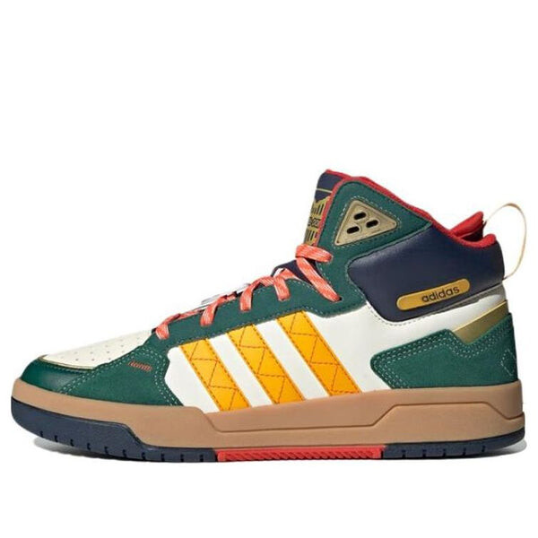 

Кроссовки adidas neo 100DB 'White Green Brown' ID4178, белый