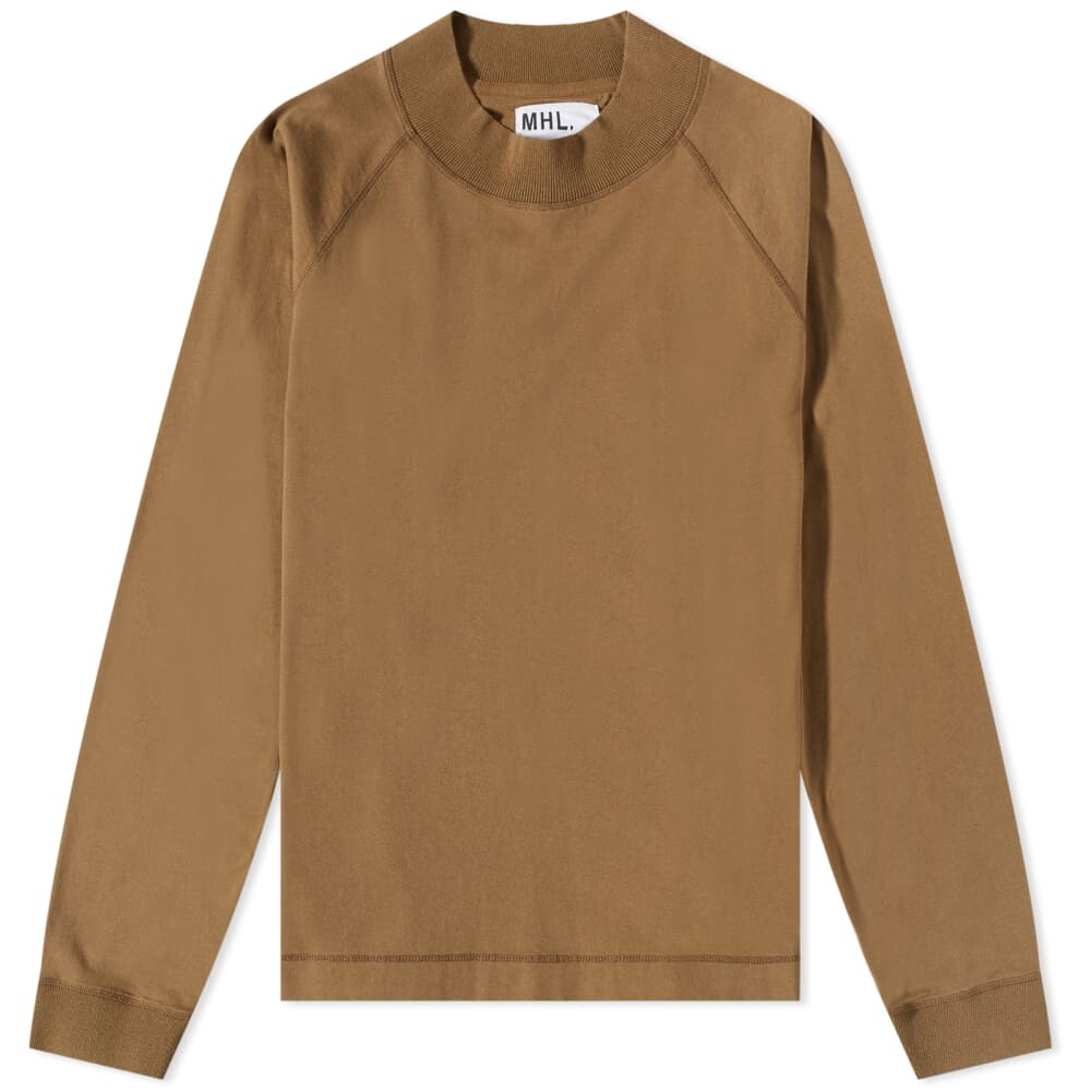 

Футболка MHL by Margaret Howell Raglan Long Sleeve Tee, Коричневый
