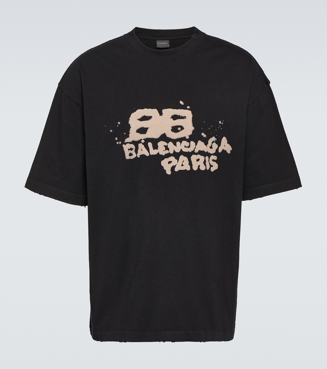 

Футболка из джерси с круглым вырезом Balenciaga, черный