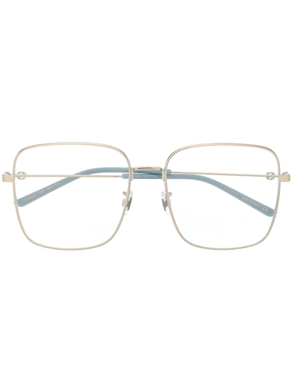 

Gucci Eyewear очки в квадратной оправе, серебристый