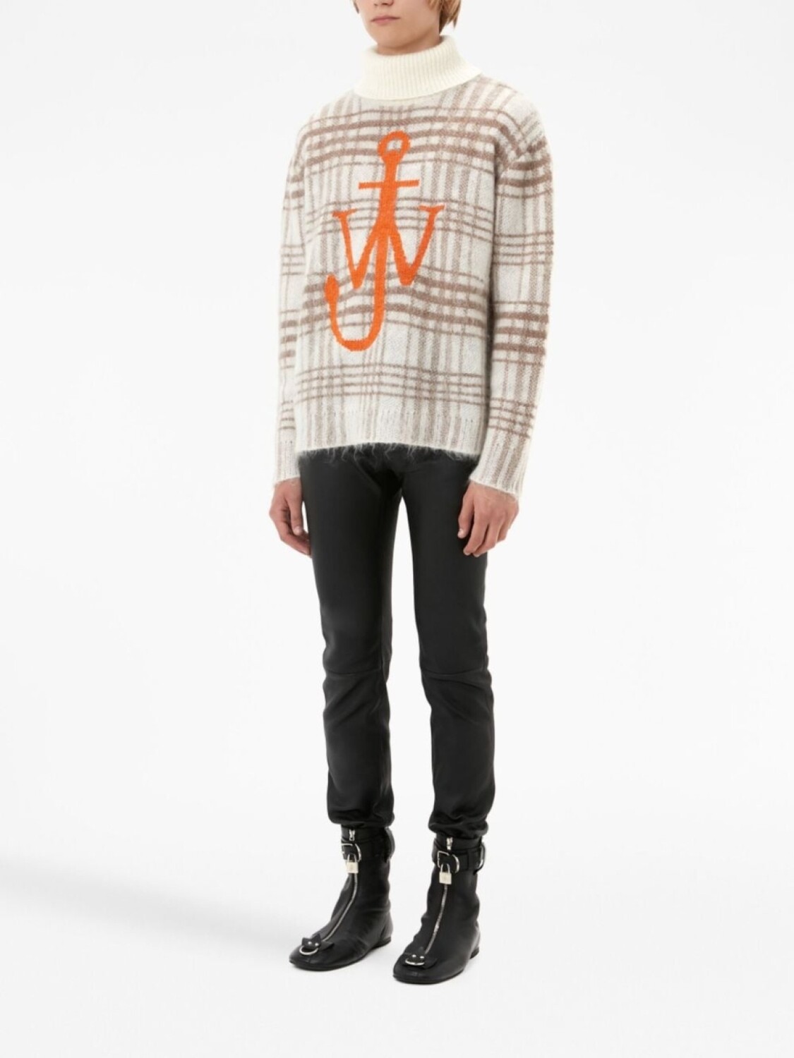 

JW Anderson джемпер с вышитым логотипом, нейтральный цвет
