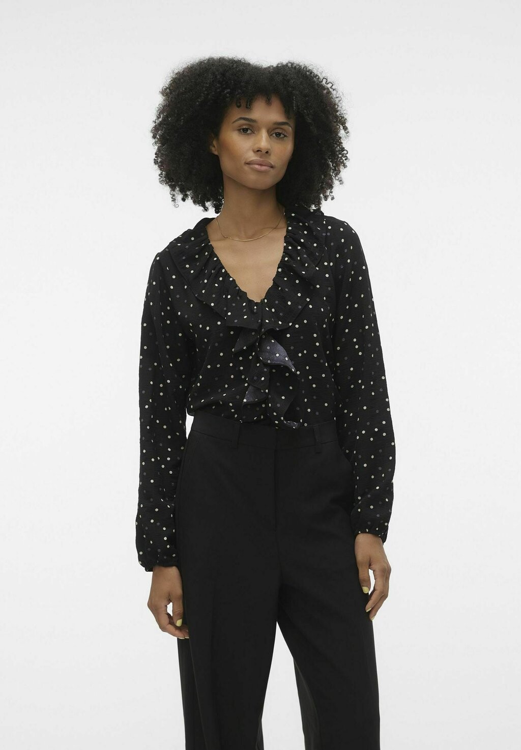 

Блузка Vero Moda VMVIDA LS EXC, черный