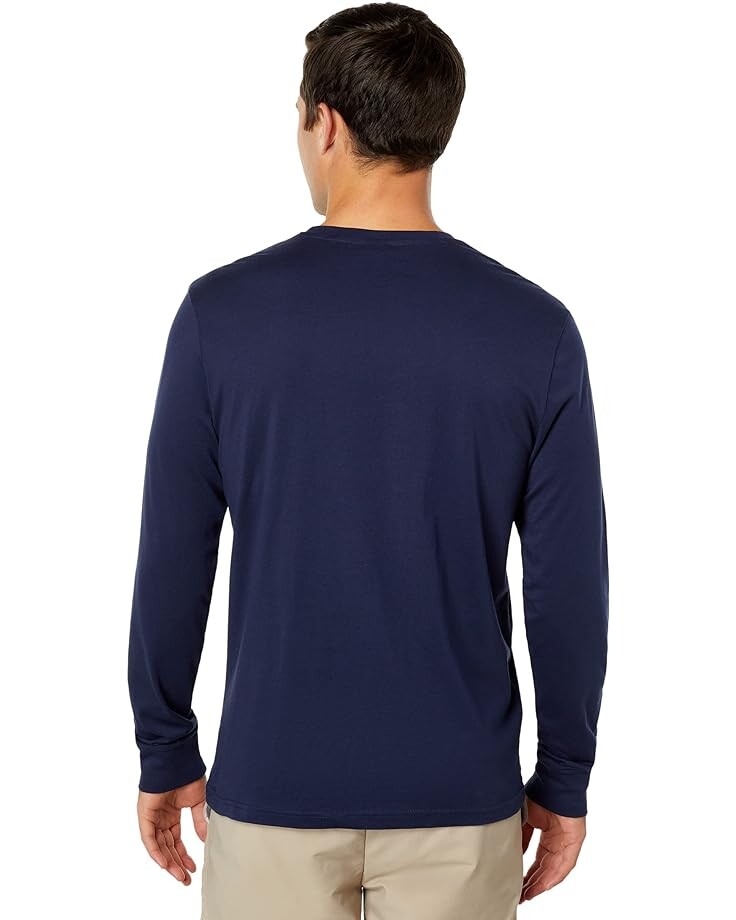 

Футболка U.S. POLO ASSN. Long Sleeve Vertical 1890 Print Tee, цвет Classic Navy