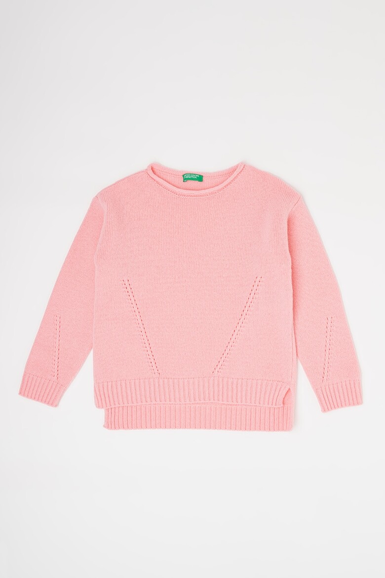 

Свитер с асимметричным подолом United Colors Of Benetton, розовый