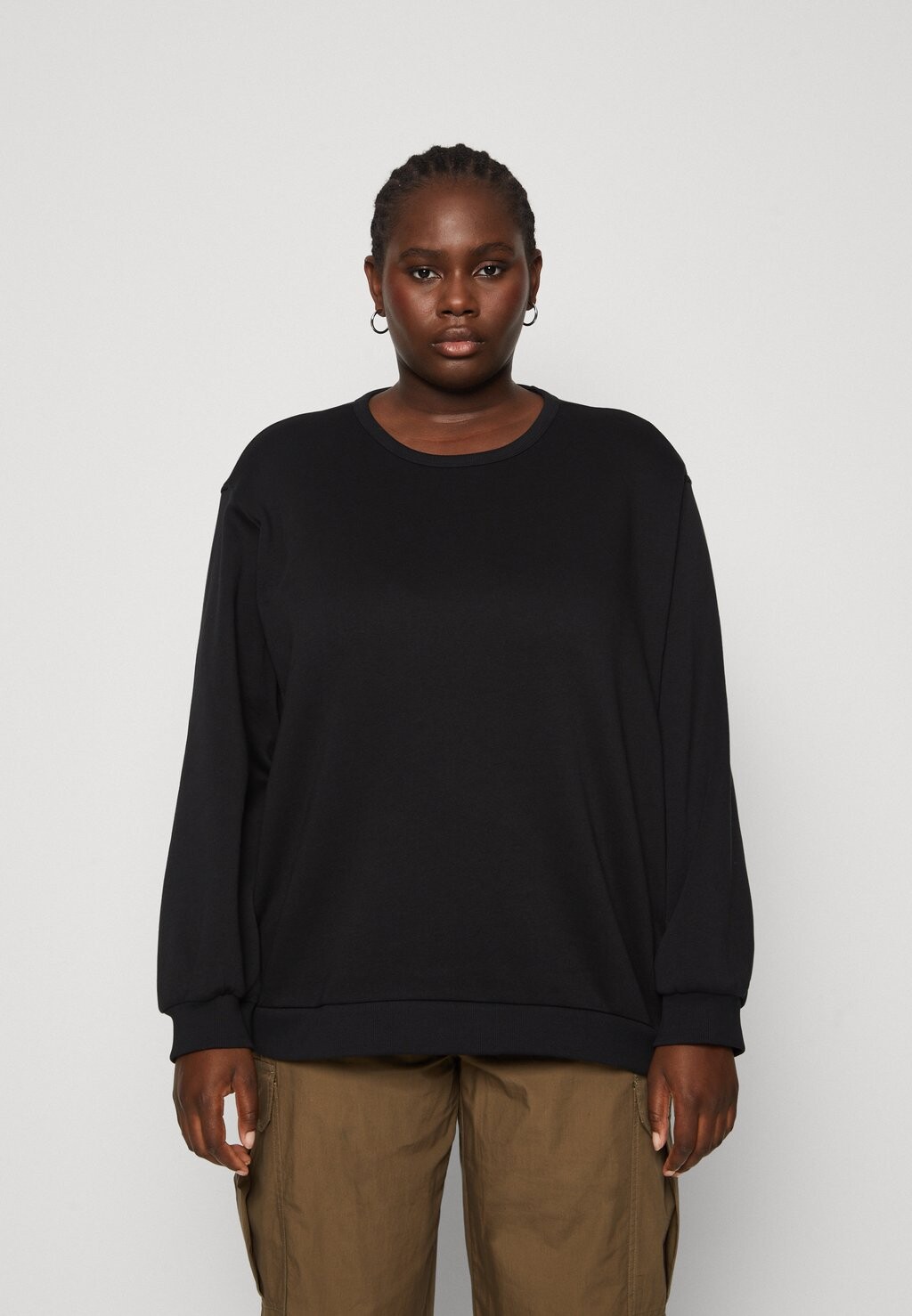 

Толстовка VMCMALY OVERSIZE Vero Moda Curve, цвет black