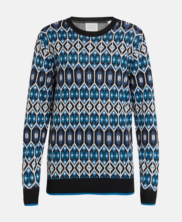 

Шерстяной джемпер Scotch & Soda, синий