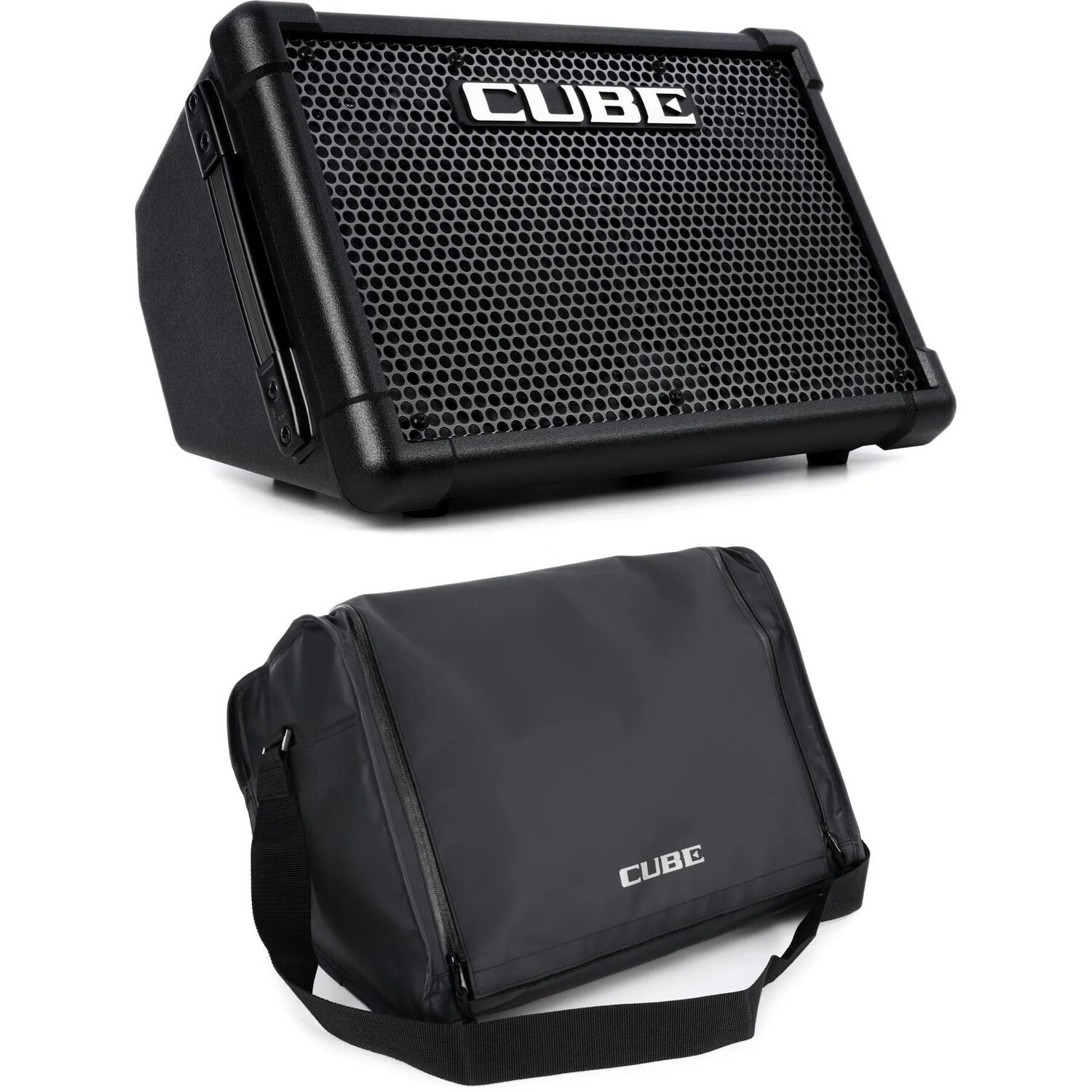 

Новый комбинированный усилитель Roland CUBE Street EX 2x8 дюймов, 50 Вт, с батарейным питанием и сумкой для переноски