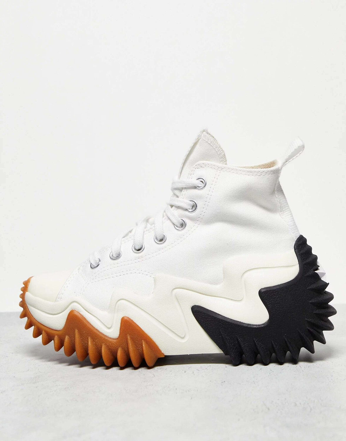 

Белые парусиновые кроссовки на платформе Converse Run Star Motion Hi, Белый