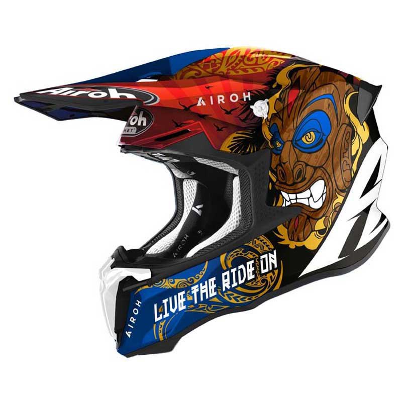 Шлем для мотокросса Airoh Twist 2.0 Tiki, разноцветный цена и фото