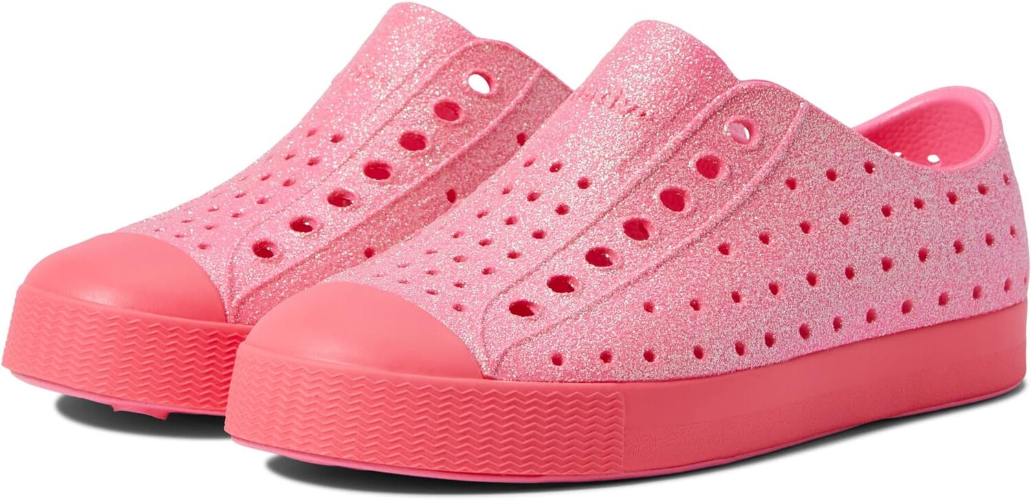 

Кроссовки Jefferson Bling Glitter Native Shoes Kids, цвет Floyd Bling/Floyd Pink