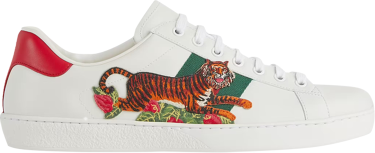 Кроссовки Gucci Ace Tiger Patch, белый - фото