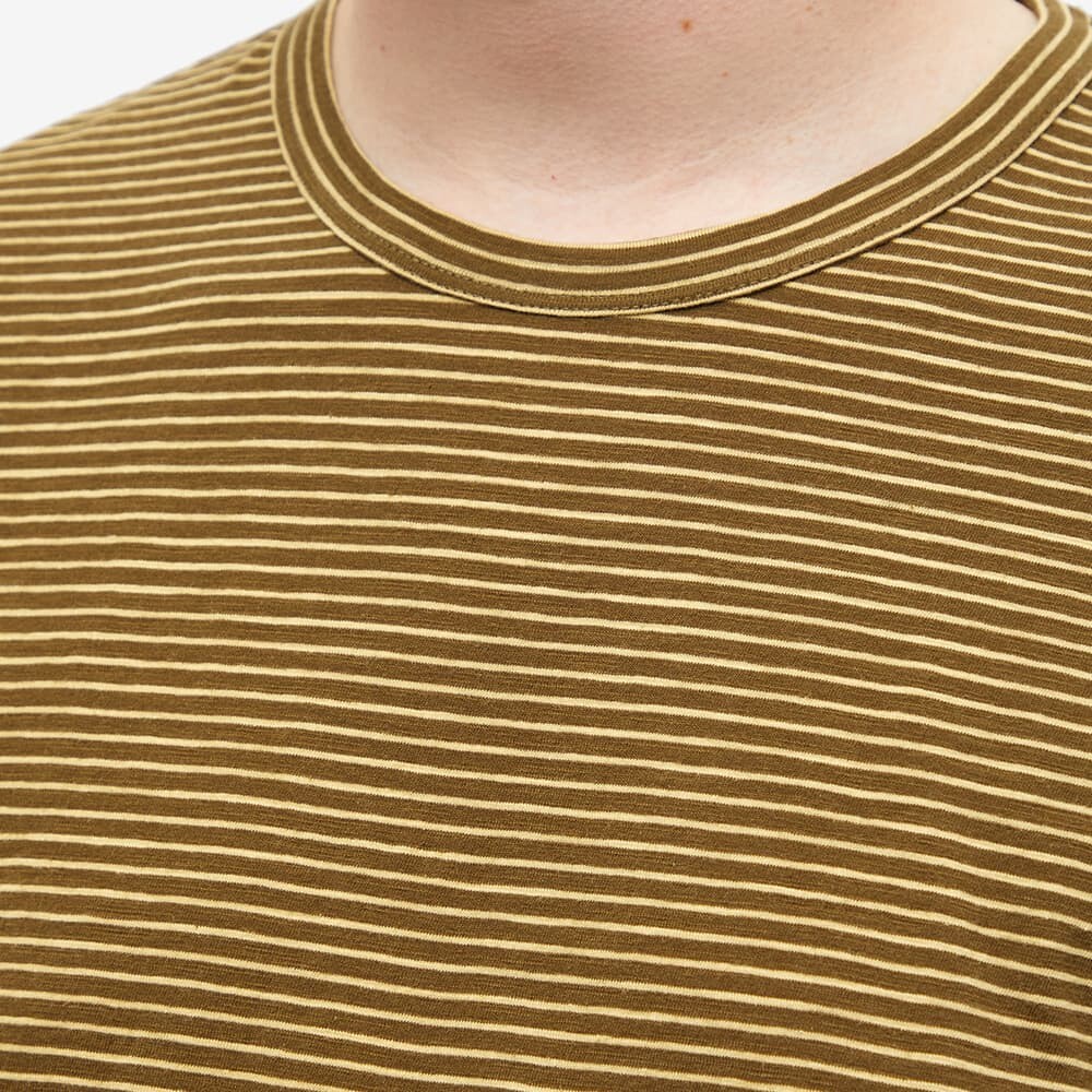 

Футболка YMC Long Sleeve Triple Striped Tee, Коричневый