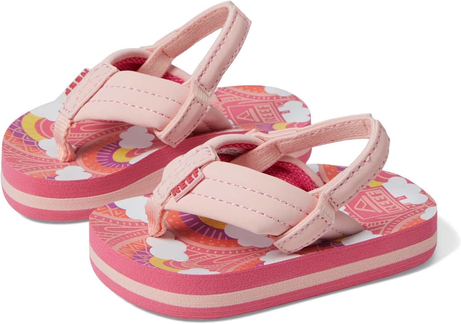 

Шлепанцы Reef Kids Little Ahi Flip Flop Reef, цвет Rainbows and Clouds