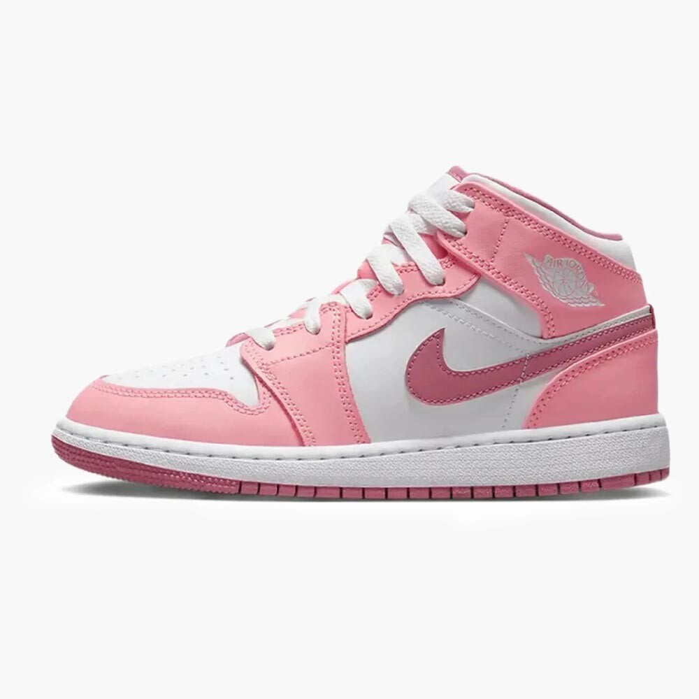 

Кроссовки Nike Air Jordan 1 Mid GS, розовый/белый