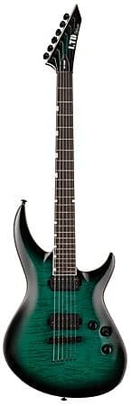 

Электрогитара ESP LTD Deluxe H3-1000 Flame Maple Top Electric Guitar Black Turquoise Burst