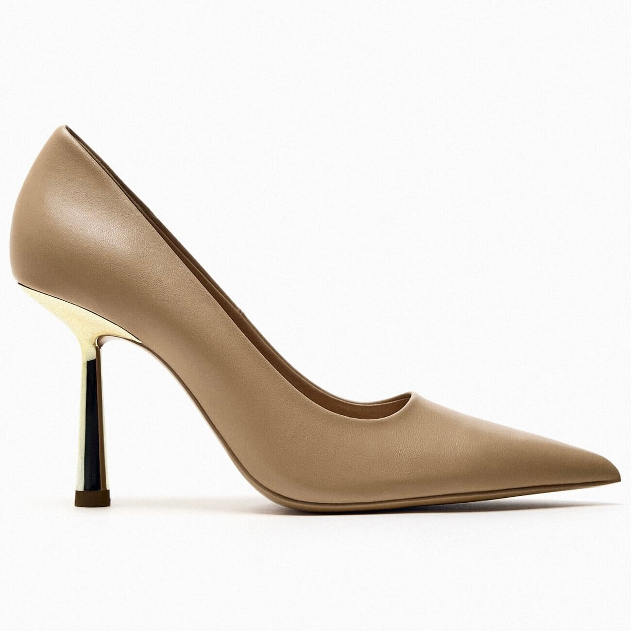 

Туфли Zara High-heel, бежевый