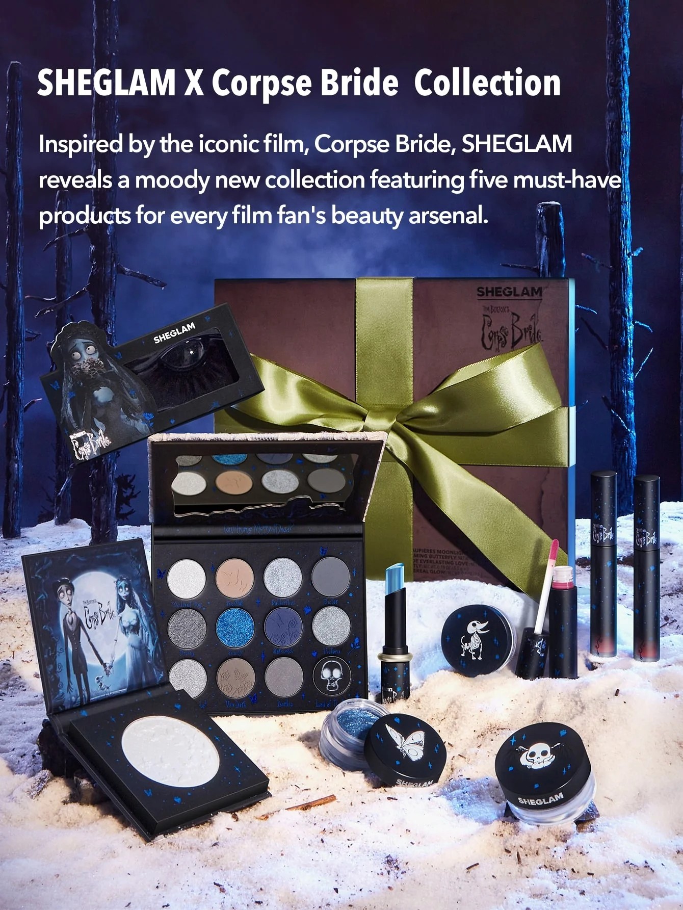 Набор для макияжа Sheglam x Corpse Bride Full Collection, 10 предметов –  купить из-за границы через сервис «CDEK.Shopping»