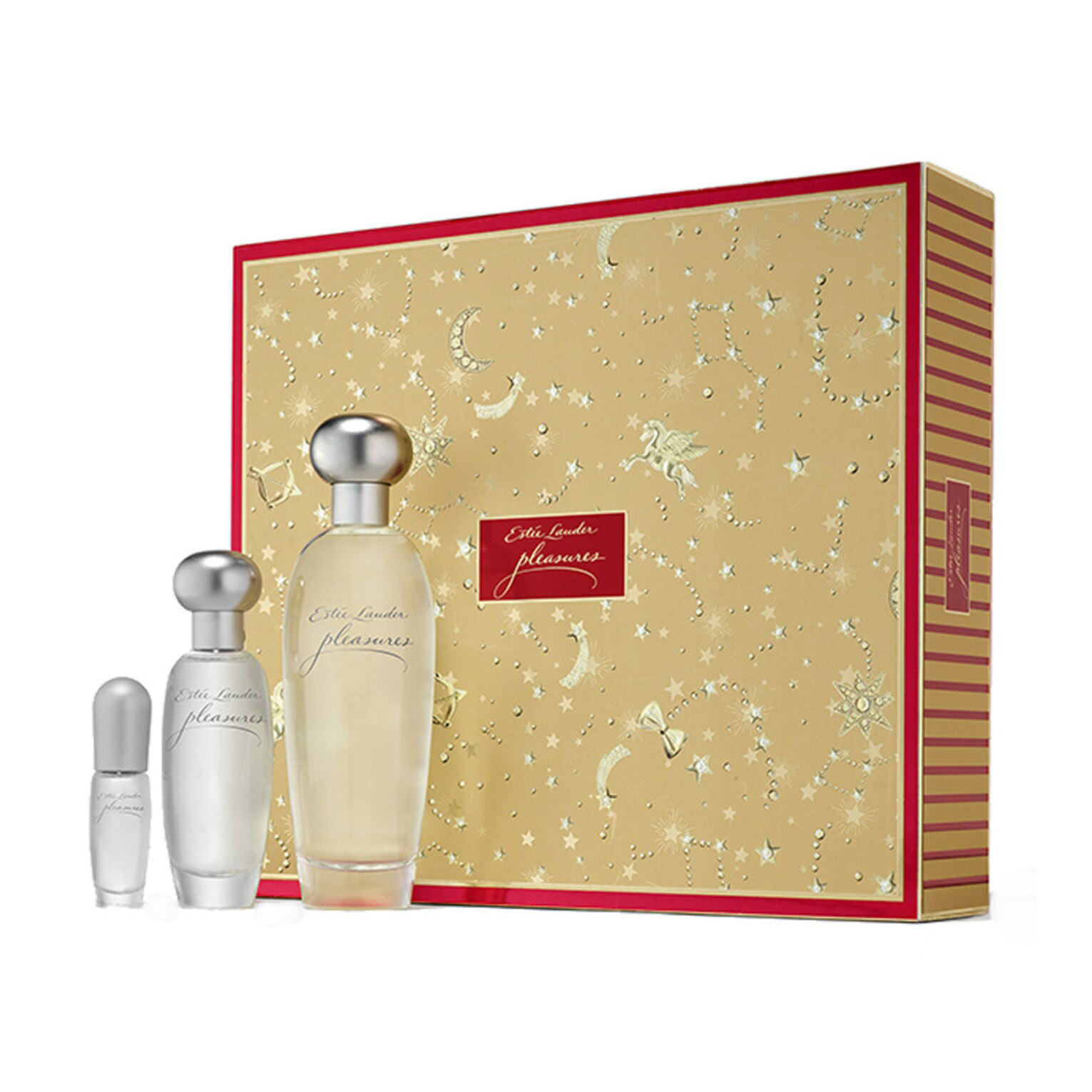 Подарочный парфюмерный набор Estee Lauder Pleasures Deluxe Trio Fragancias, 3 предмета цена и фото