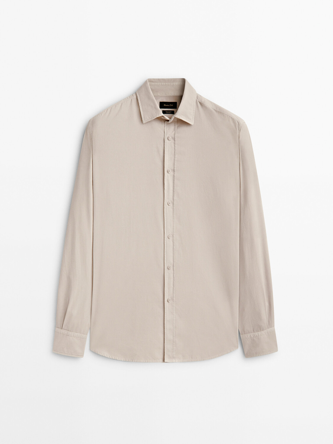 

Рубашка Massimo Dutti Regular Fit Needlecord, бежевый