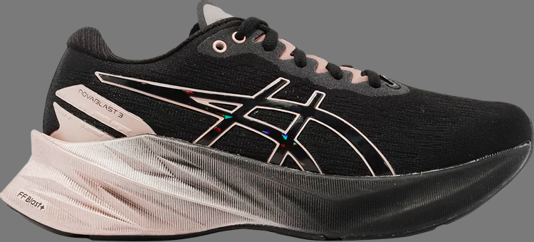 Кроссовки wmns novablast 3 platinum 'black rose gold' Asics, черный - фото