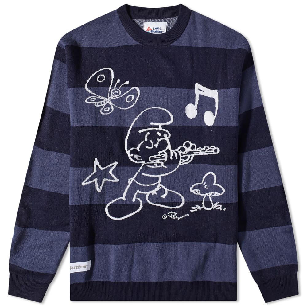 

Джемпер Butter Goods x The Smurfs Flute Crew Knit, Черный