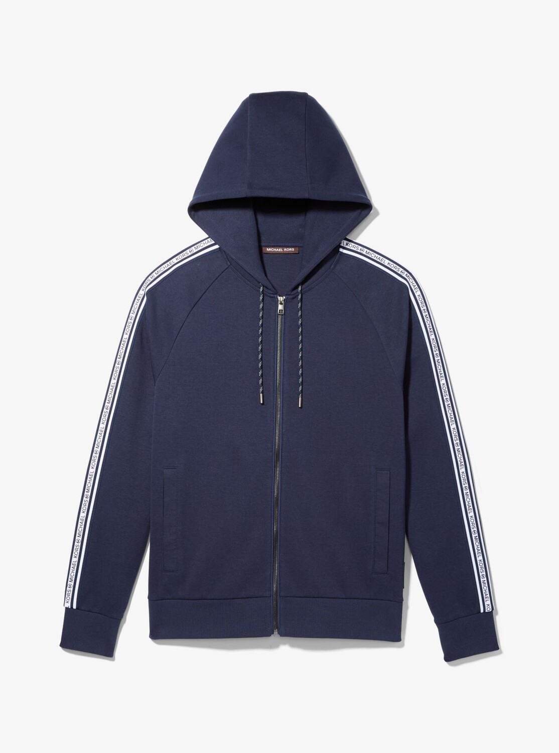 

Толстовка на молнии Michael Kors Mens Logo Tape Cotton Blend, синий