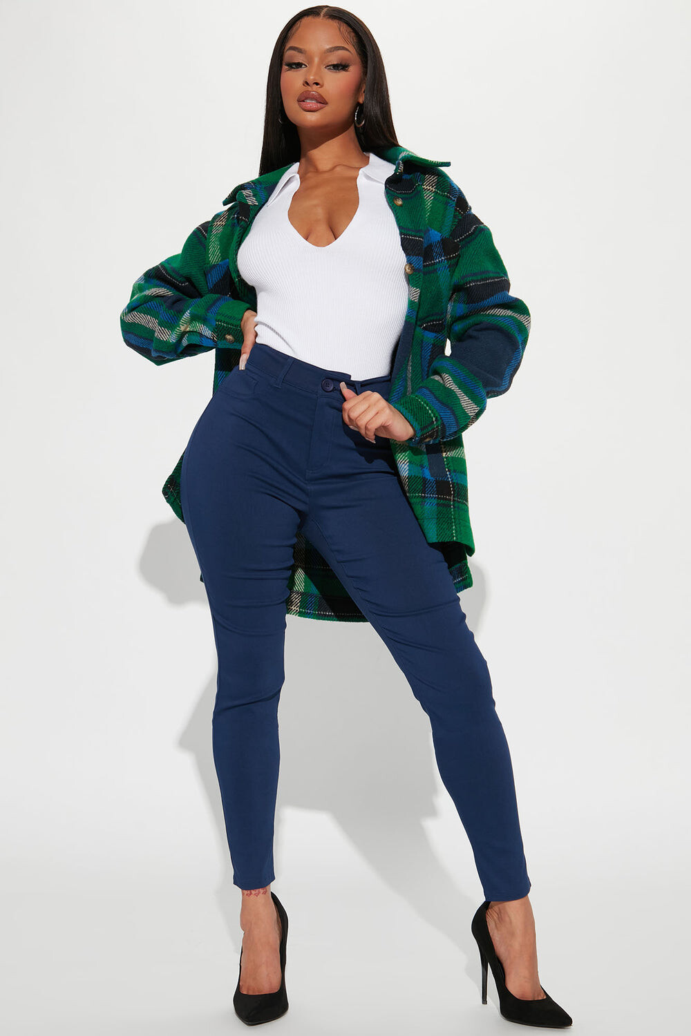 

Брюки скинни Fashion Nova V23541, нави