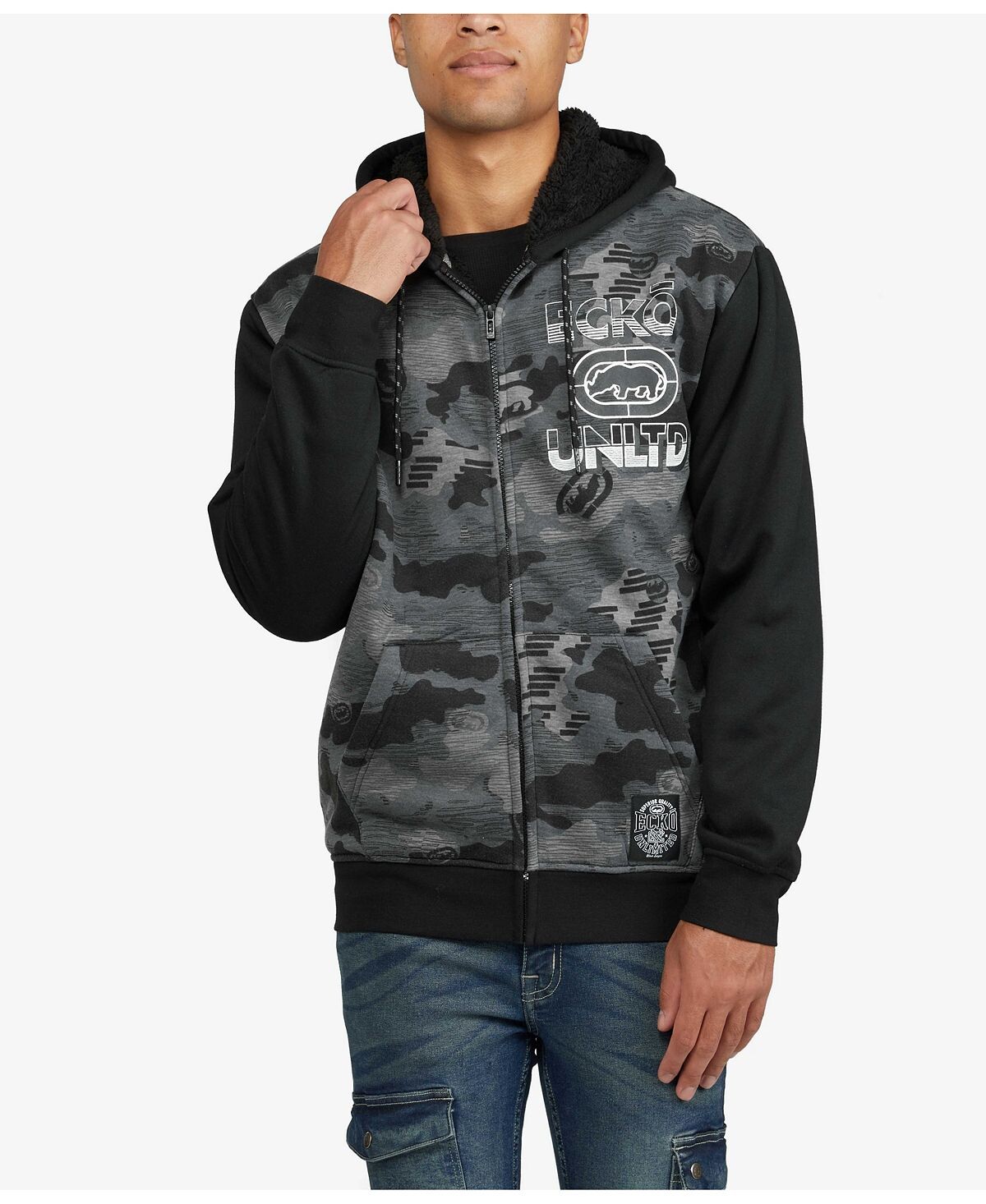 

Мужская толстовка с капюшоном shade trooper Ecko Unltd, темно-серый