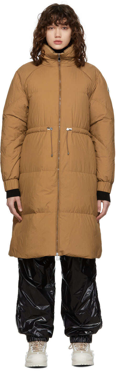 

Светло-коричневое пуховое пальто Citronnier Moncler, Коричневый