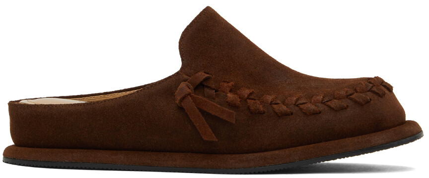 

Эксклюзивные коричневые лоферы SSENSE Freed COMME SE-A