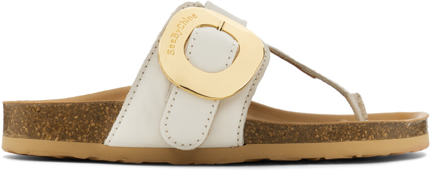 

Бежевые сандалии Chany Fussbett See by Chloé