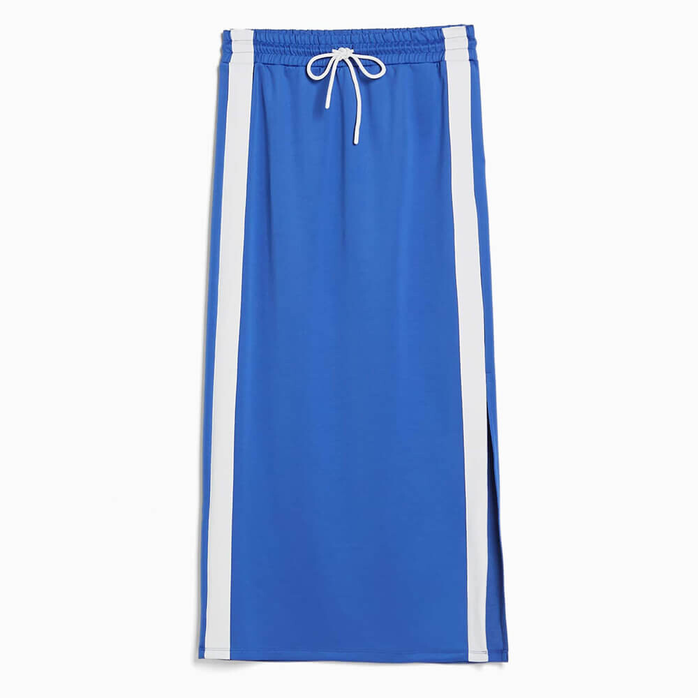 

Юбка-миди Bershka Retro Striped, cиний