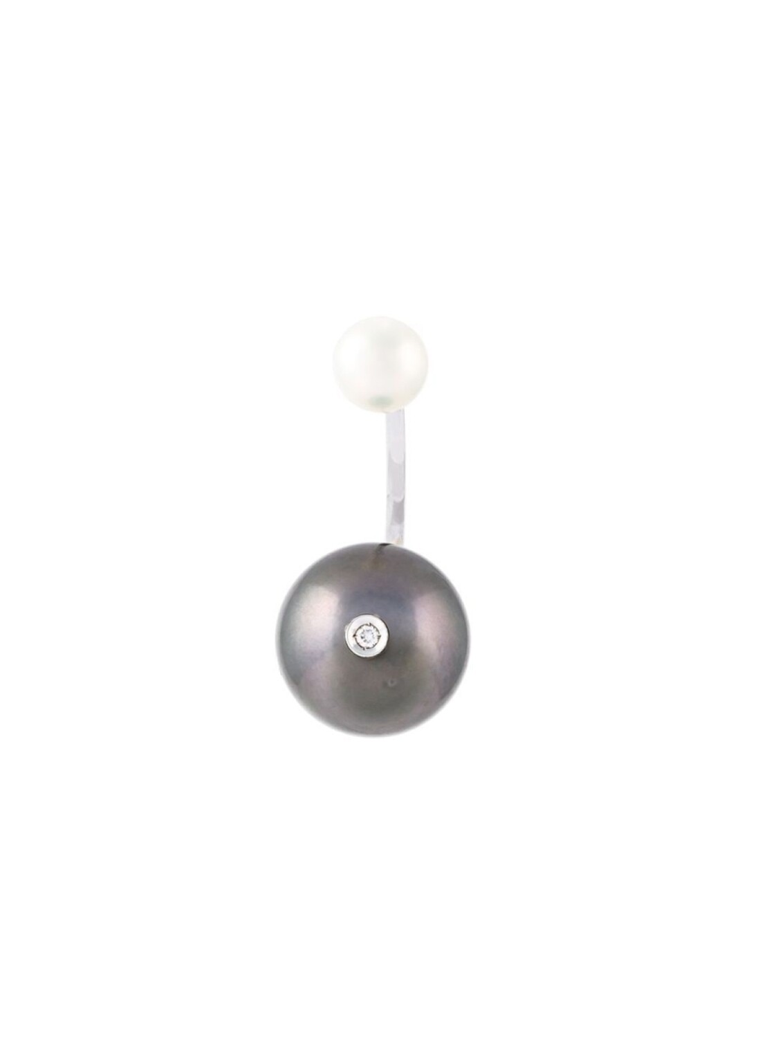 

Серьга Pearl Piercing из белого золота с бриллиантом Delfina Delettrez, серый