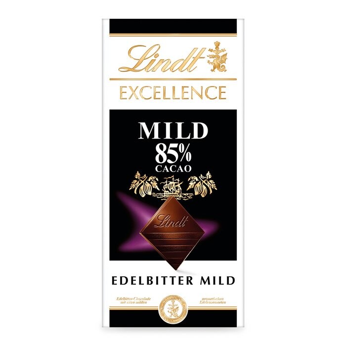 

Мягкий темный шоколад Lindt Excellence Mild 85%, 100г