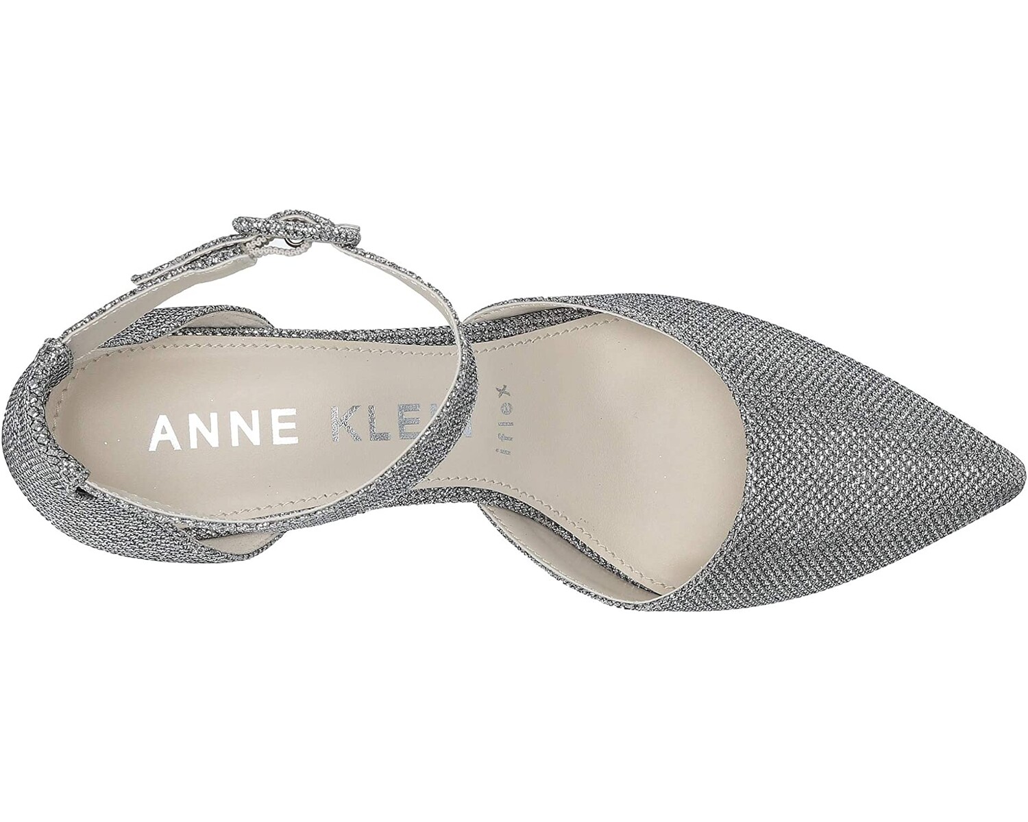 

Туфли на каблуках Fabulist Anne Klein, серебряный люрекс