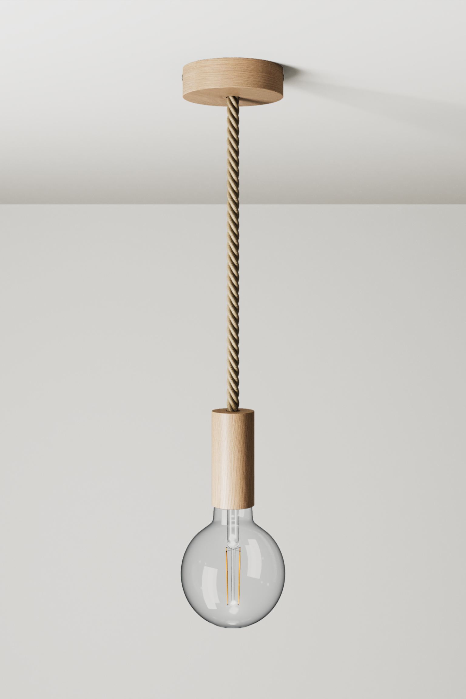 Потолочный светильник Creative Cables Wooden Ceiling, светло-коричневый