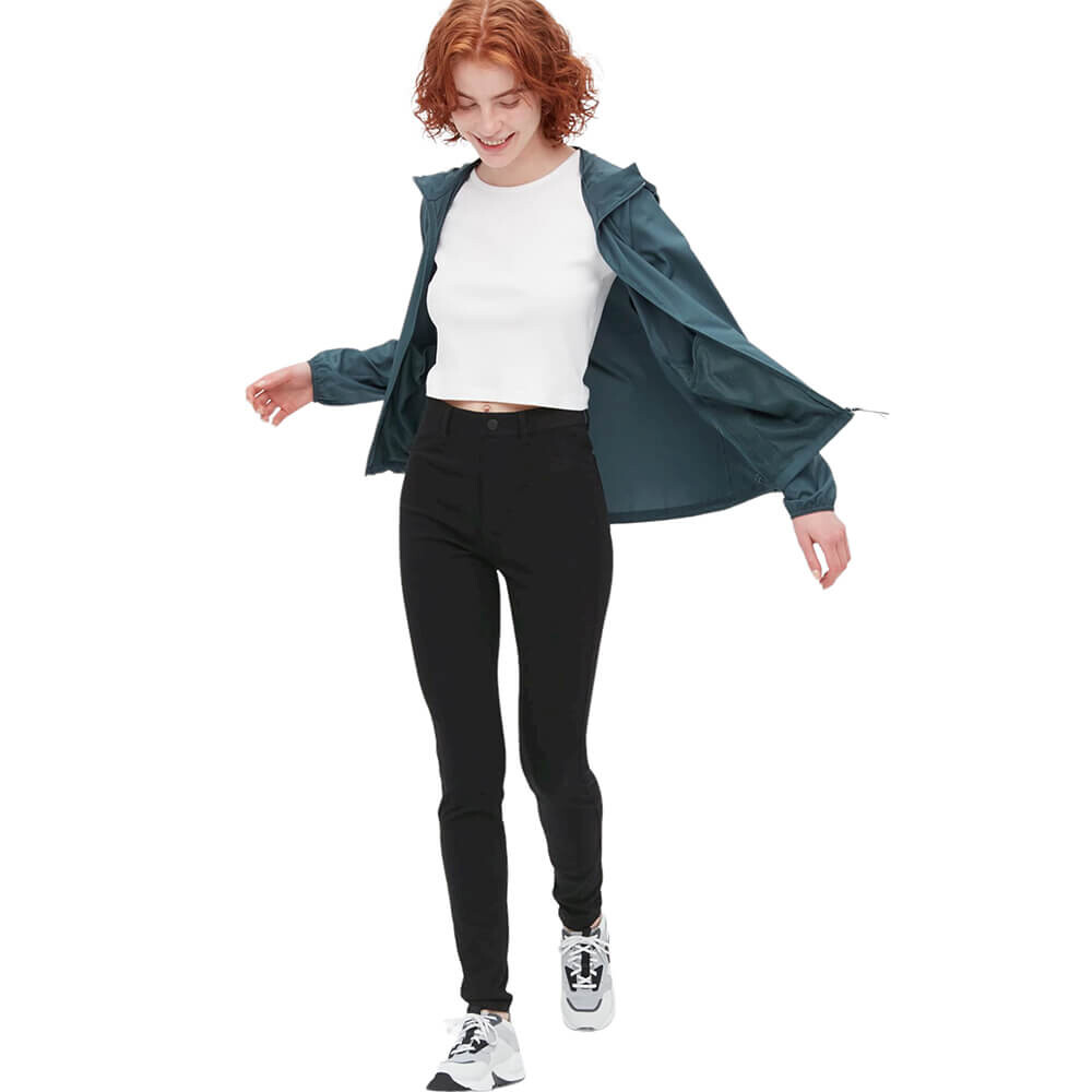 

Брюки Uniqlo Ultra Stretch High Rise Leggings (Long), черный