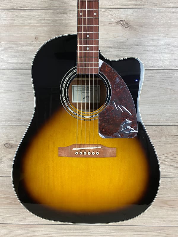 цена Epiphone J-15 EC Deluxe Acoustic-Electric Vintage Sunburst Gibson
