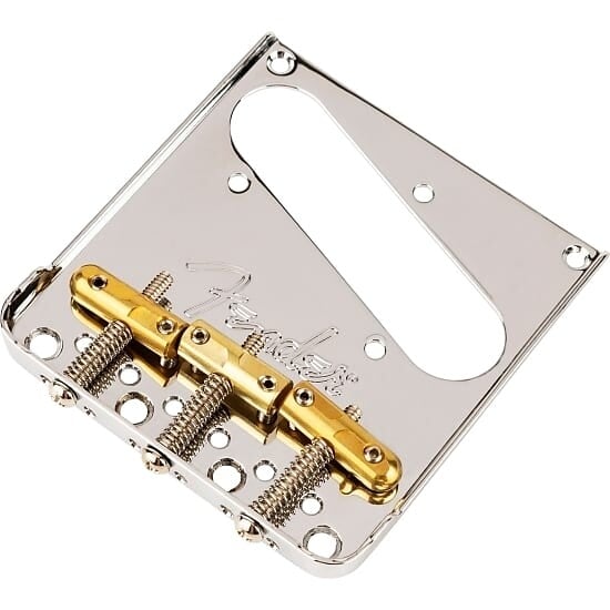 

Бридж Fender 3-Saddle Top Load/String-Through Tele с компенсированными латунными седлами «Bullet» Bridges
