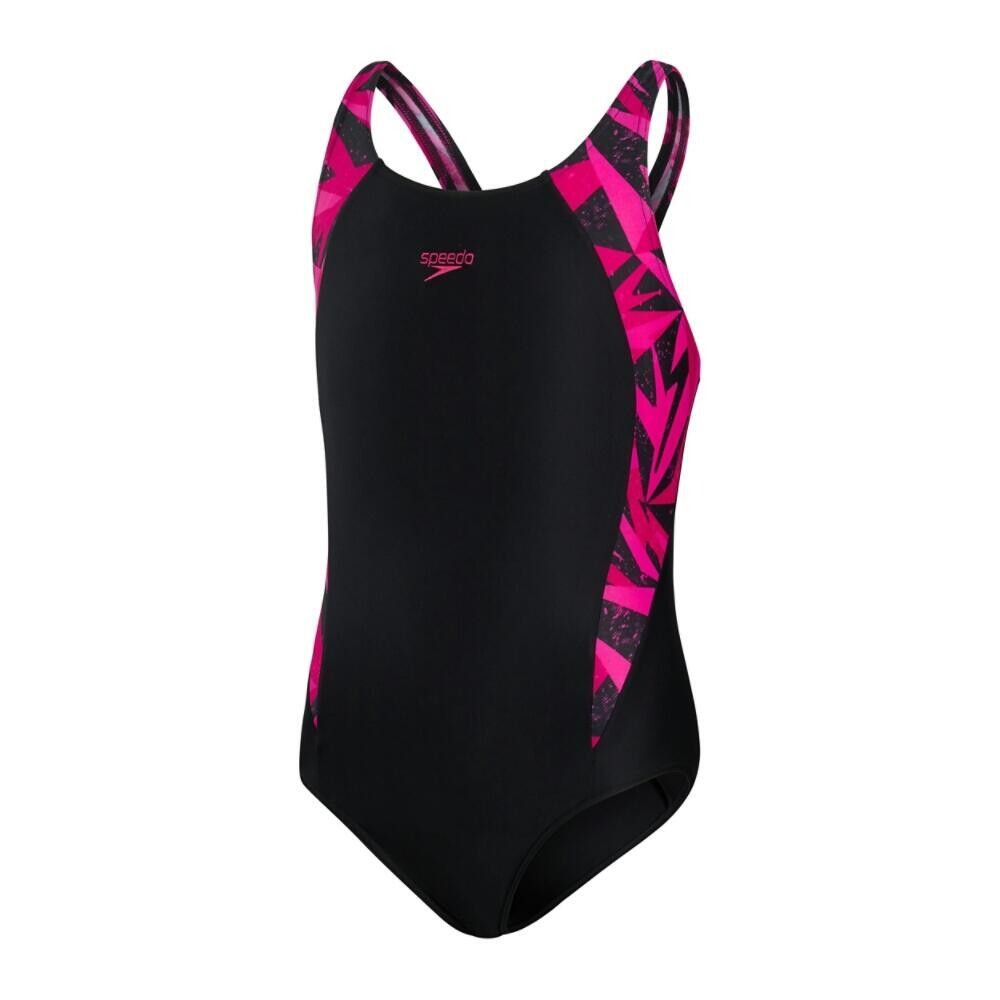

Сплошной купальник для девочек Speedo H-Boom Splice, черный розовый