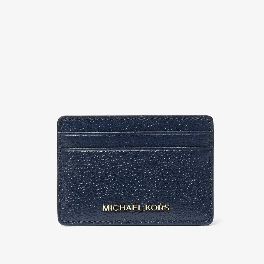 

Визитница Michael Michael Kors Pebbled Leather, темно-синий
