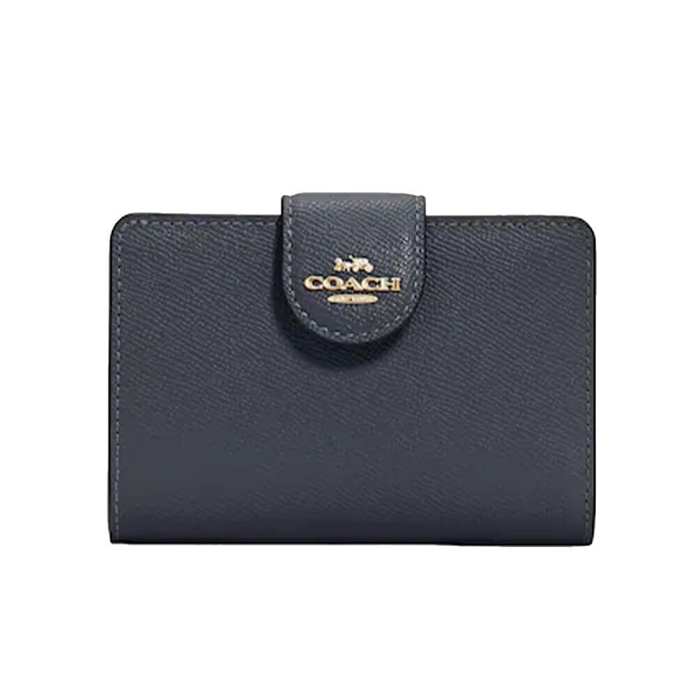 

Кошелёк Coach Medium Corner Zip, синий