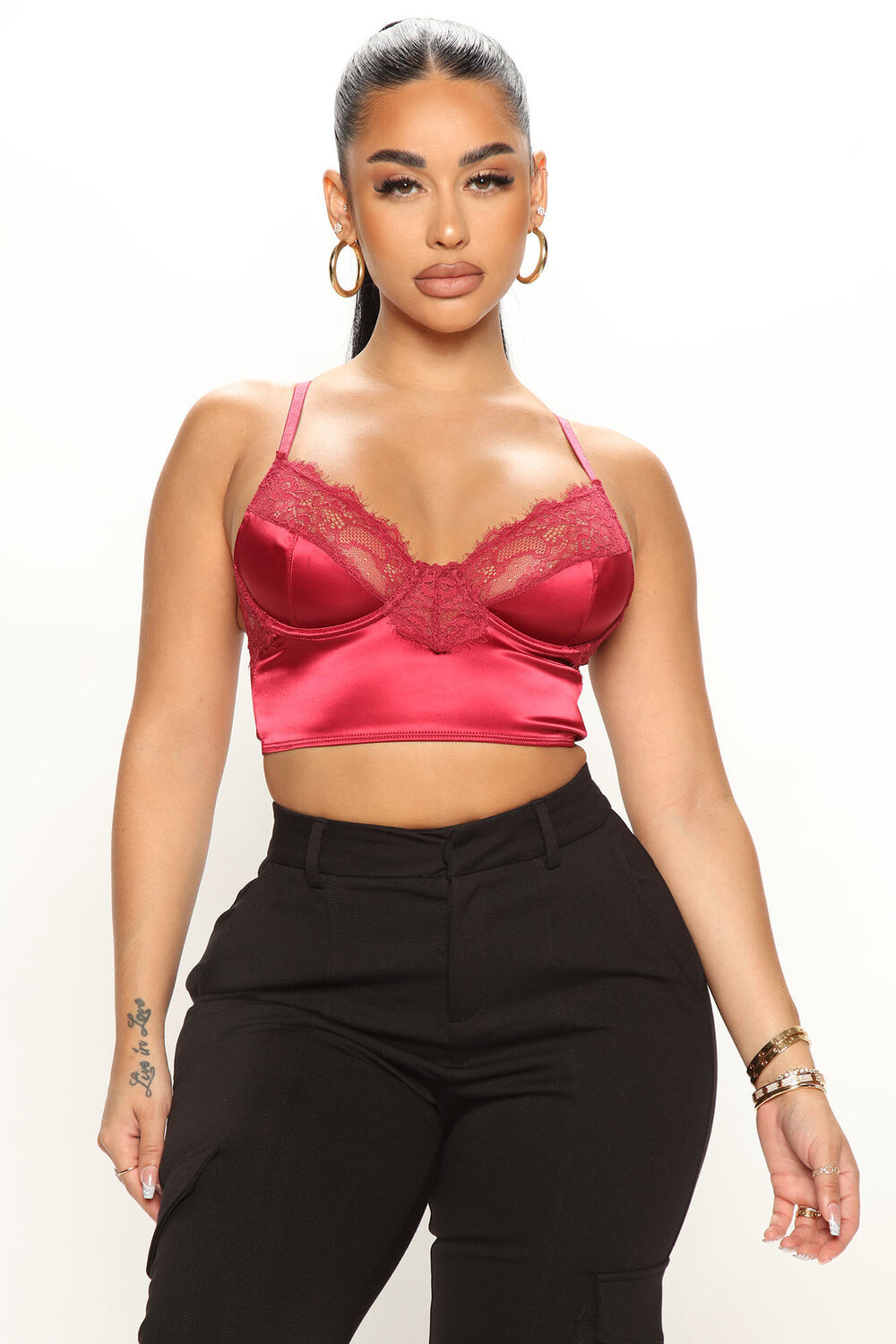 

Топ Fashion Nova TSC25099T, вино