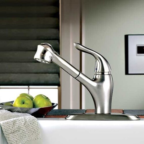 

Выдвижной кухонный смеситель American Standard Lakeland 4114100 с одной ручкой, stainless steel