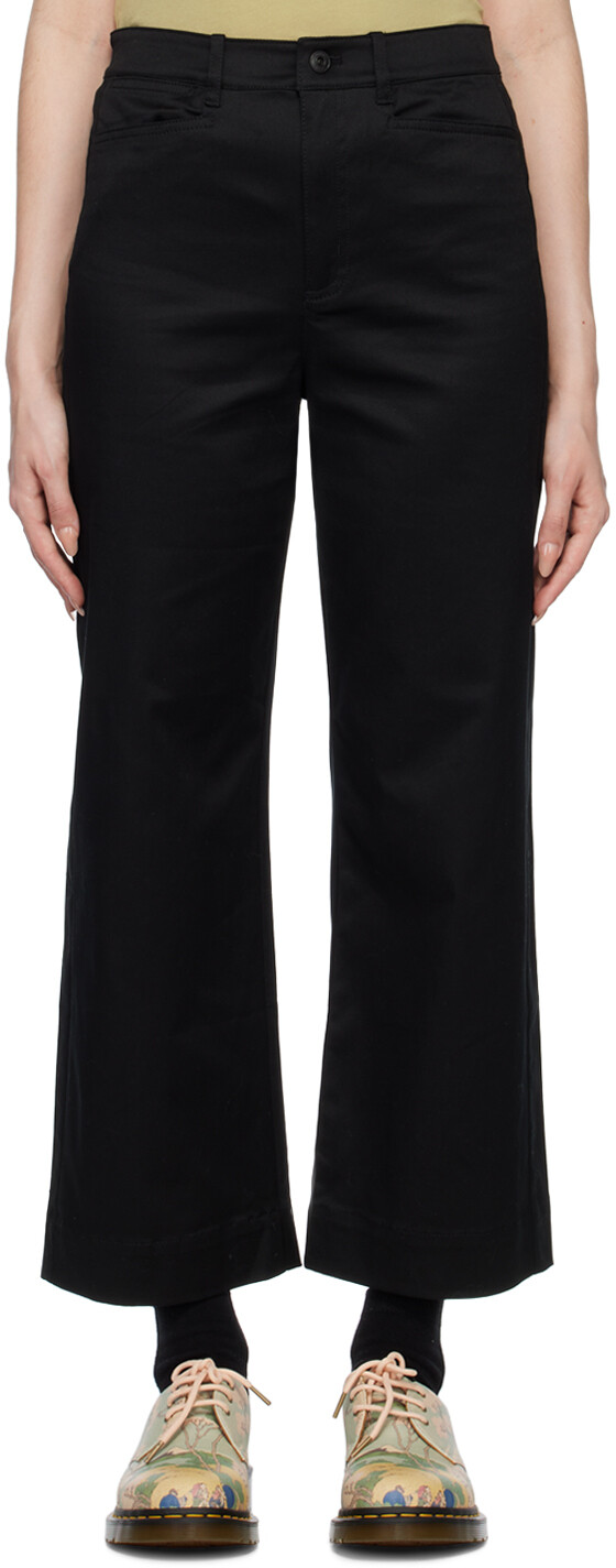 

Черные брюки с нашивками Proenza Schouler, Черный