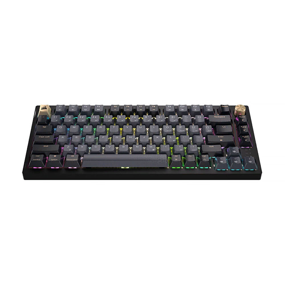 

Игровая клавиатура Corsair K65 PLUS, беспроводная, механическая, CHERRY MX Red, английская раскладка, чёрный-серый
