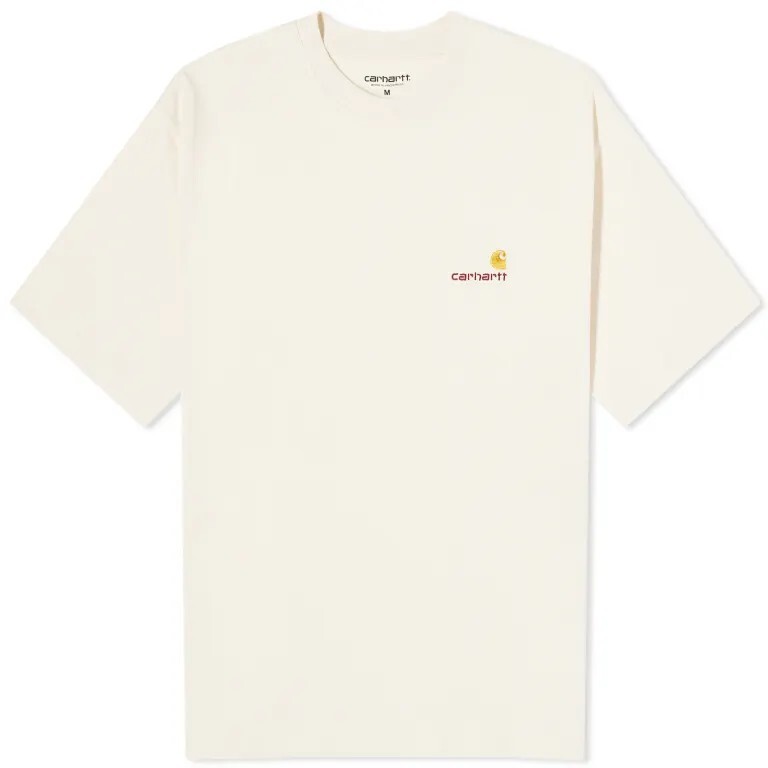 

Футболка carhartt wip с американским шрифтом, естественный, Серый