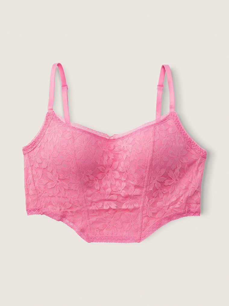 

Корсет Pink Lace Lightly Lined, розовый